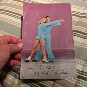 Vintage postcard Ice Capades Jo Jo Starbucks Jen Shelly advertising ephemera